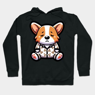 sleepy corgi Hoodie